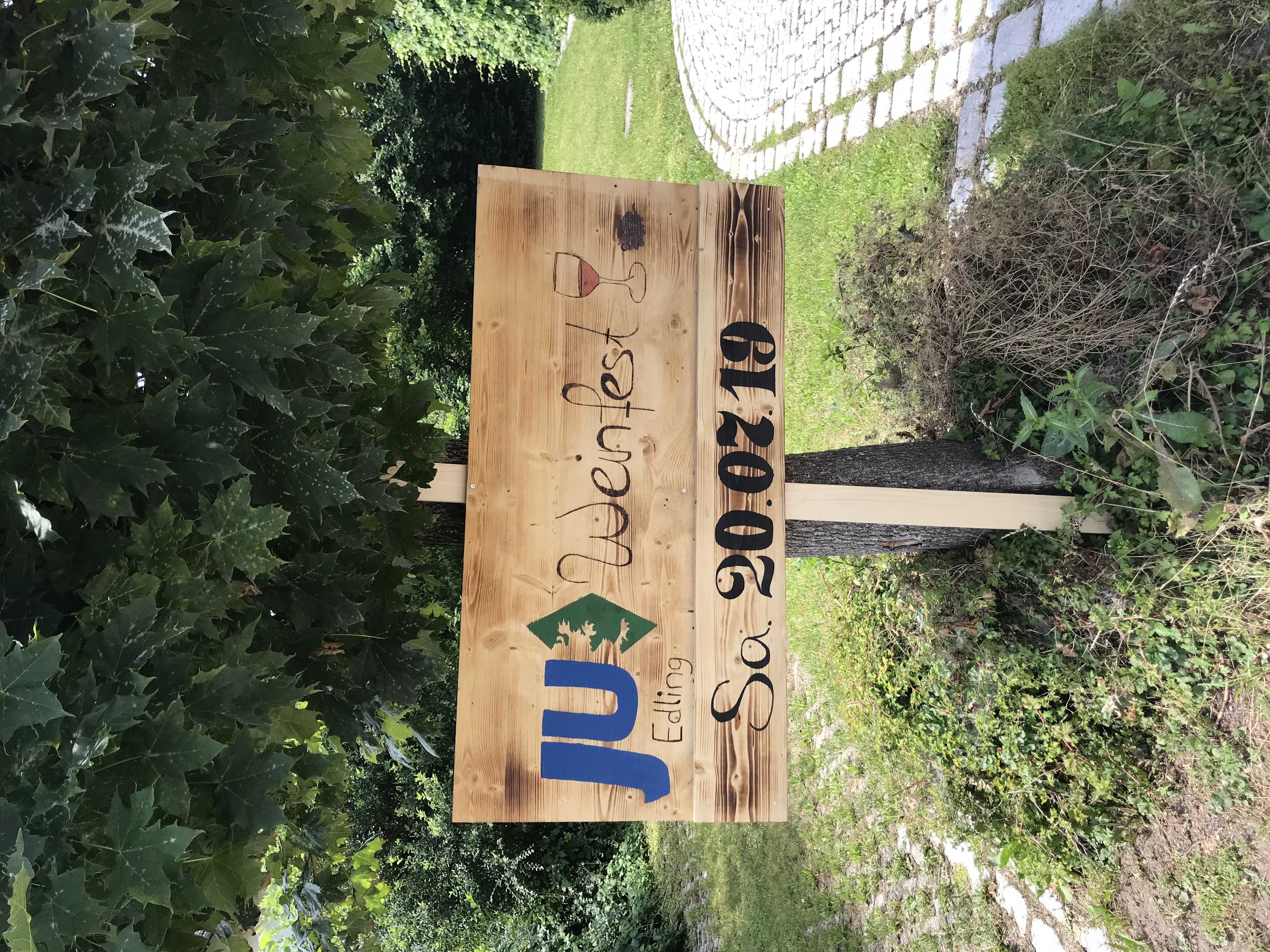 Aufbau Weinfest 2019