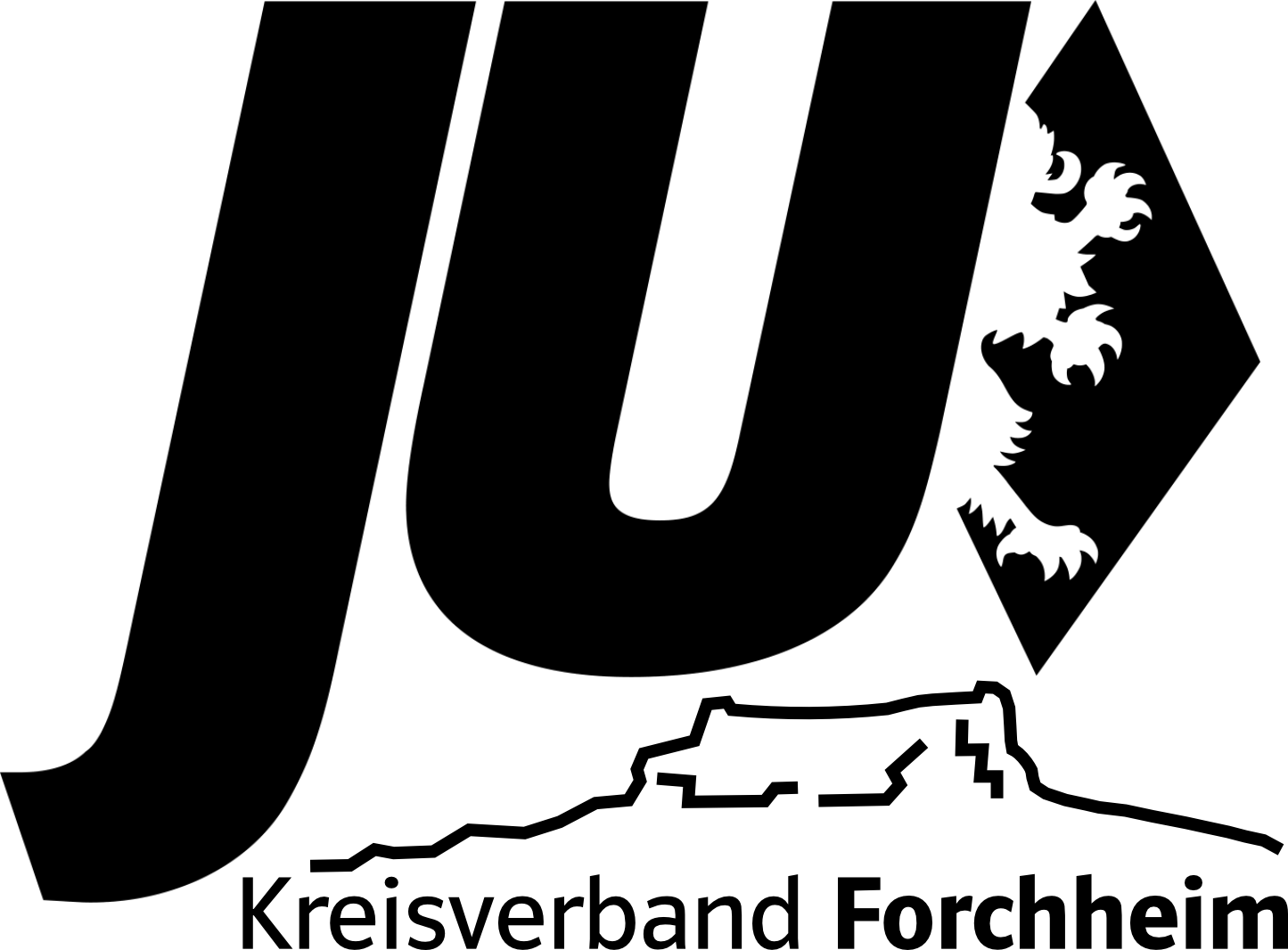 JU Kreisverband Forchheim Logo schwarz